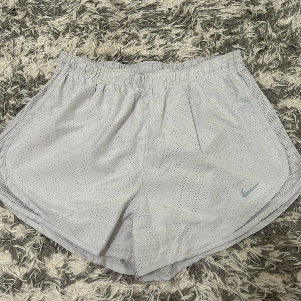 Nike Gray Perforated Running Shorts